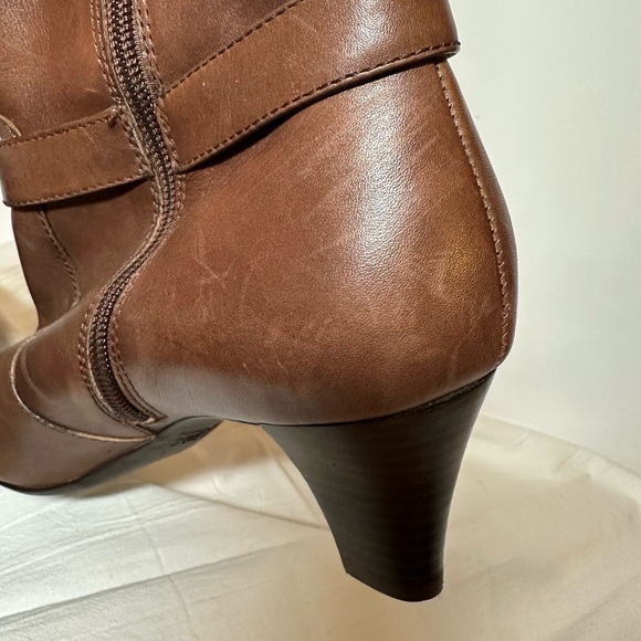 ANNE KLEIN “IFLEX” SOFT BROWN LEATHER BOOTS 81/2M - Picture 7 of 11